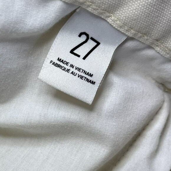 BDG Woman's Cream Cargo Carpenter Baggie Slouchy Pants Sz 27 - Picture 6 of 9